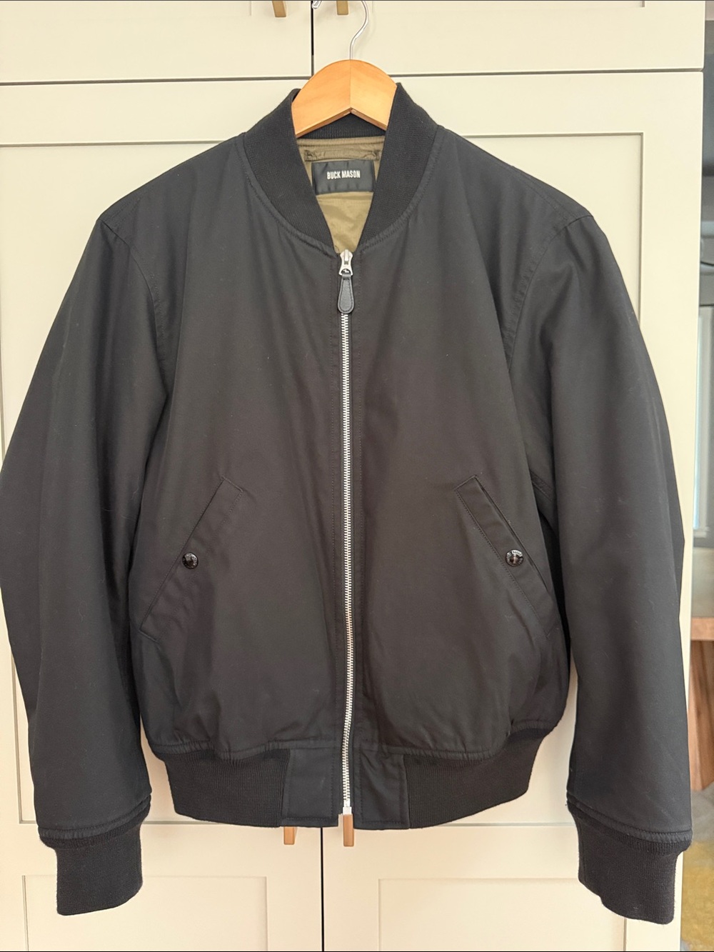 Men’s Buck Mason Bomber Jacket Sz S